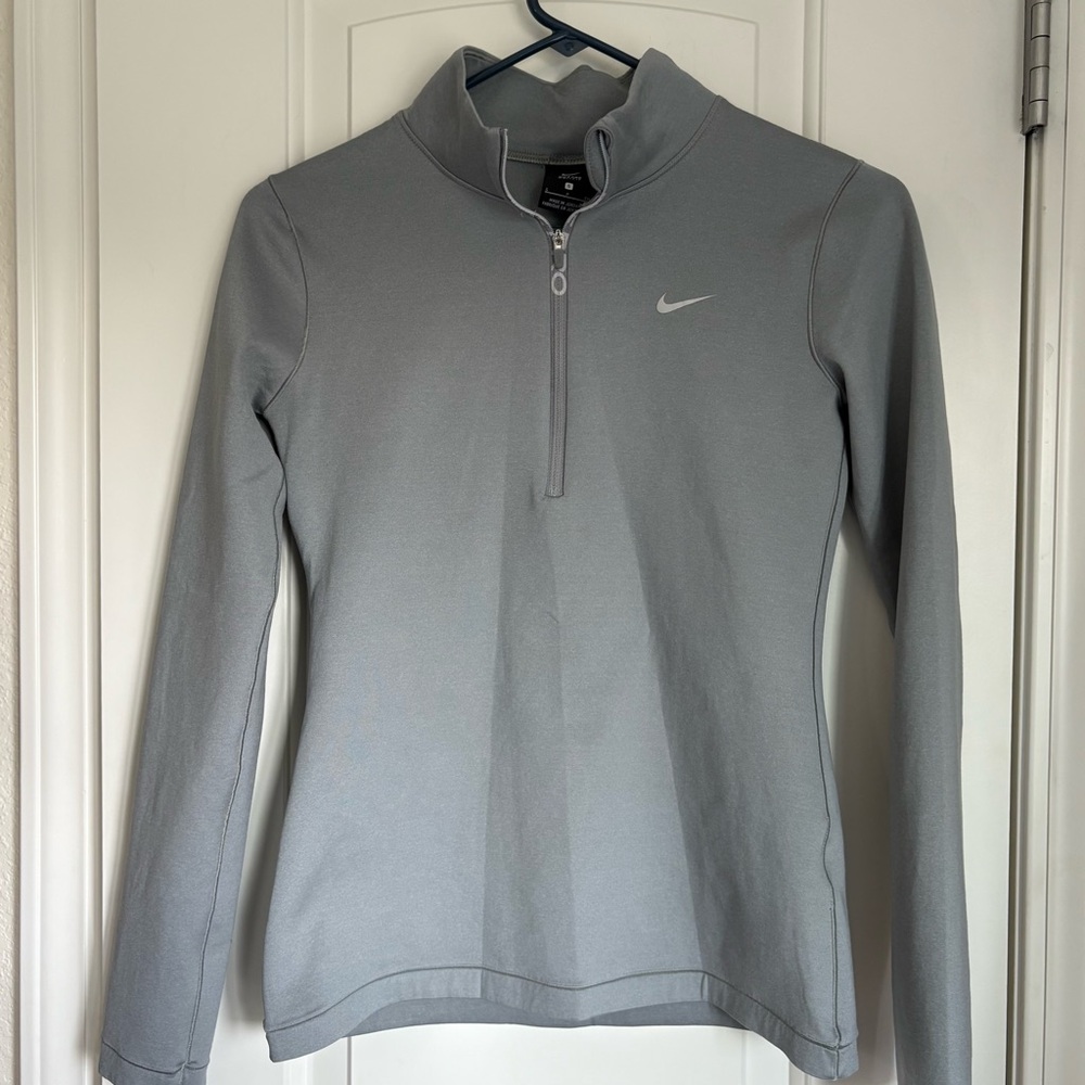 Nike Women’s Dri Fit 1/4 Zip Pacer Pullover Gray - Size S